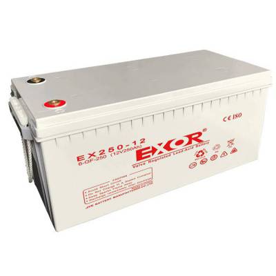 EXOR埃索蓄电池EX250-12 12V250AH仪器 机房应急电源配套