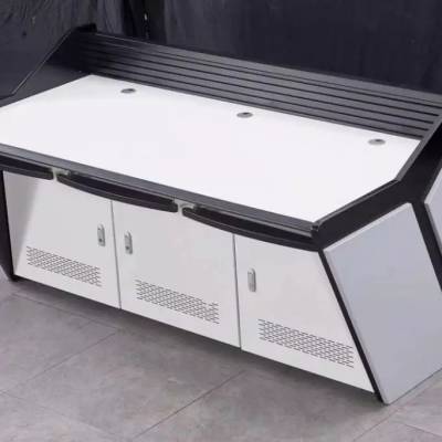 监控操作台双联控制台定制三联监控室桌子工作台四联监控调度平台