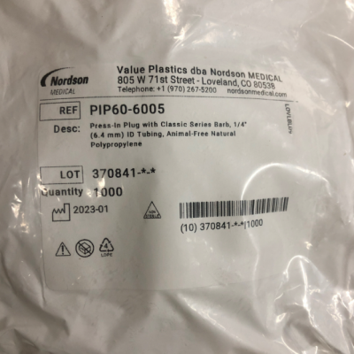 供应 Value Plastics 接头 PIP60-6005