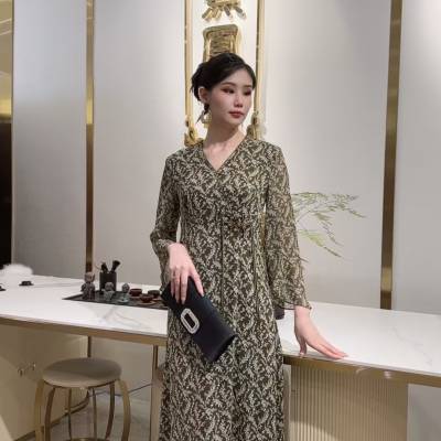 熹凤斋真丝连衣裙 折扣品牌桑蚕丝 连衣裙 品牌折扣女装供应链