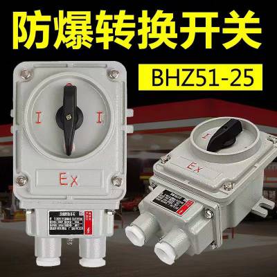 防爆转换开关BHZ51-10A/2***/60A/100A/系列防爆组合开关防尘防爆