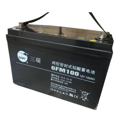 三瑞蓄电池6FM150-X 12V150AH放电率年损耗量低