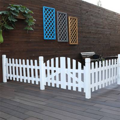 PVC园艺景观围栏 草坪绿化带隔离护栏 别墅装饰塑钢栏杆