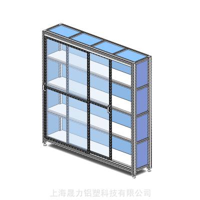 上海定制样品柜展示架加工厂晟力Aluson可移动工具车