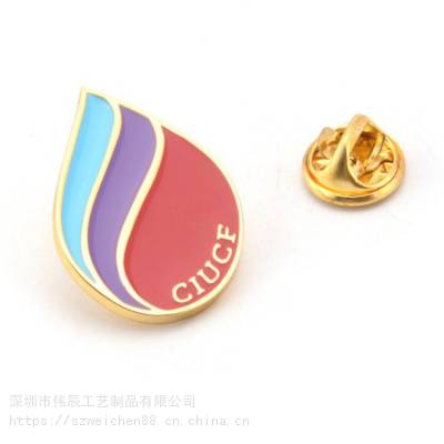 金属珐琅徽章定做卡通创意胸针动漫胸章橡胶帽卡针扣徽章厂家制作
