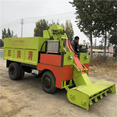 养牛粪便清粪车 小型清理牛粪车视频 液压自卸清粪车