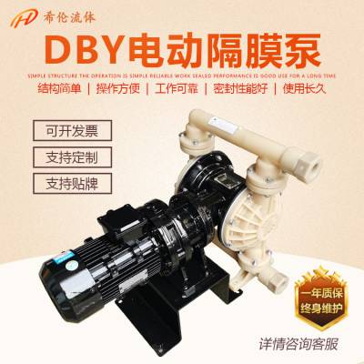 氟塑料电动隔膜泵 DBY-25FFFF