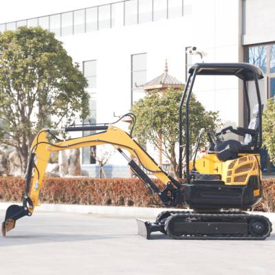 室内破碎拆除微型迷你挖掘机工程农用小钩机风冷柴油履带挖沟机