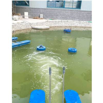 推力强造流设备 河道改善水质曝气机 浮漂式推流增氧机