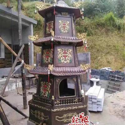 厂家直销寺庙焚烧炉焚纸炉铸铁金钱塔1米直径元宝炉道观烧纸炉