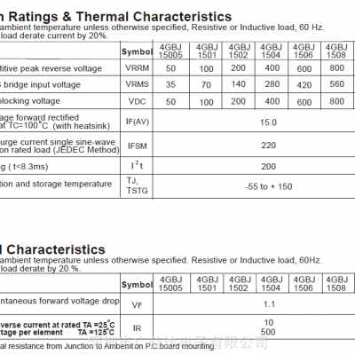 4BJ1506 整流桥堆 4GBJ 110MIL