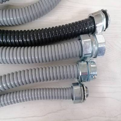 电气安装包塑蛇皮管 单双扣平包可挠性阻燃防火线管电缆保护管