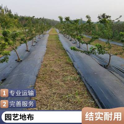 黑色pe除草编织地布药材防草布可打孔可切片 保湿透气降解节省人工