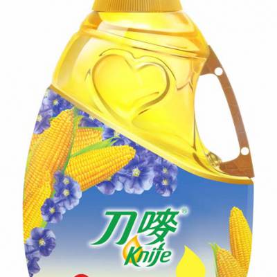 节日福利粮油刀唛玉米亚麻籽油5l批发团购