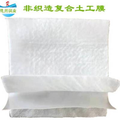 200g/0.5mm/200g复合土工膜 SN2/PE防渗两布一膜 润业土工