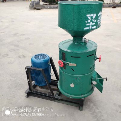 ***水稻脱皮机/砂辊式谷子脱皮碾米机/高效双风道碾米机