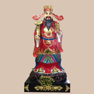 道教神像雕塑 精品财神爷像 文财神比干塑像 黑虎赵公明佛像批发