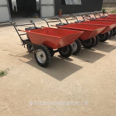 定制轻便汽油拉货运输车 车间货物运输工具车 大棚采摘车鲁强机械