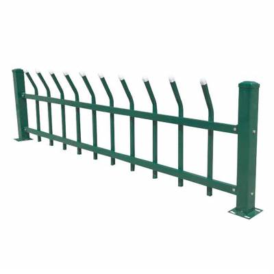 锌钢喷塑折弯护栏 绿化带围栏 防攀爬隔离带栏杆