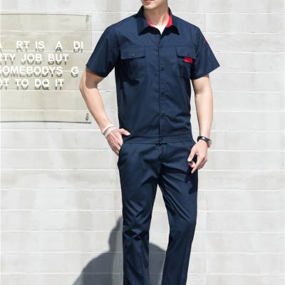 阳江短袖工作服防静电工作服机械厂工作服
