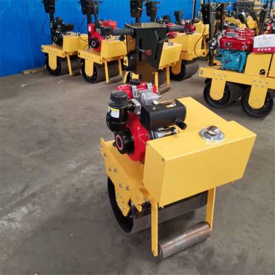 手扶式小型压路机 600/700型单双钢轮压路机 工地土壤压实机