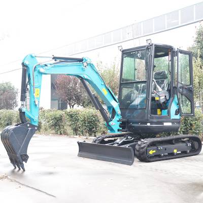 新农村改造18型挖掘机巷道施工挖旱厕小型挖土机果园大棚微挖机