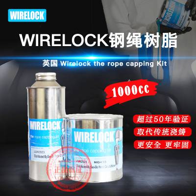 英国MILLFIELD原装WIRELOCK钢绳树脂1000cc钢绳胶索节浇铸剂NQ435