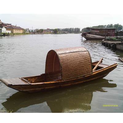 供应木船制造厂景观装饰木船小乌篷船园林装饰道具船