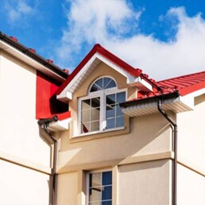 福建永安氟碳漆天沟 彩铝雨水槽 雨水管弯头 安装简易