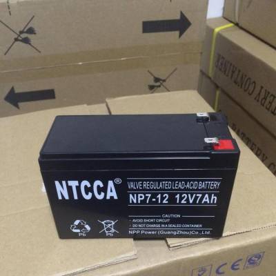 NTCCA恩科蓄电池12v10ah 恩科NP10-12消防主机应急灯ups/eps电源用电池