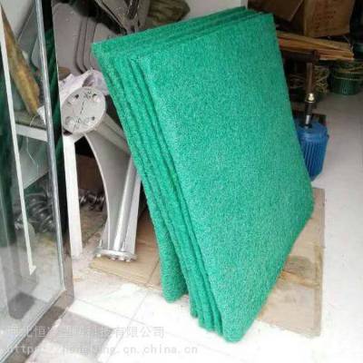 消音毯货源 厚度2公分绿色尼龙丝消音棉 整张1米×2米 金泰诺