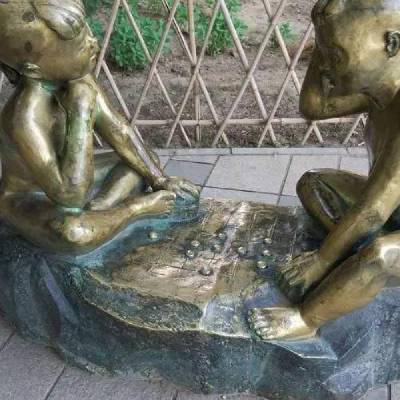 社区对弈雕塑常用 中式雕塑 空间对弈雕塑精品