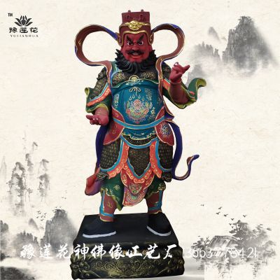 马赵温周护法四元帅神像 马灵耀佛像、赵公明佛像、温琼塑像、周广泽 寺庙神像加工厂家