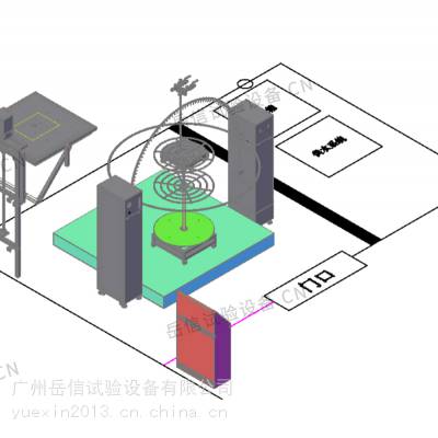 汽车淋雨试验房传感器连接器ip防水实验室岳信