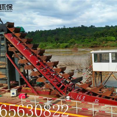 山东出口挖沙淘金船 淘金设备生产线 射吸式淘金船 小型河沙选金设备