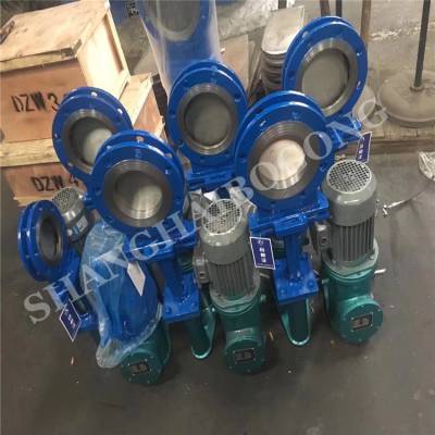 出售PZ273TC-16P DN100 电液联动薄型陶瓷刀闸阀对夹陶瓷插板阀
