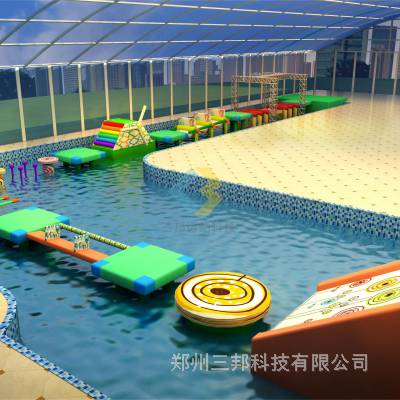 水上游乐设备大型水上冲关比赛项目设备定制赛道设计