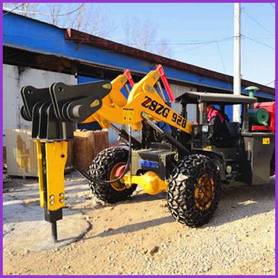 遵义50铲车破碎锤型号动力足带破碎功能的锤头