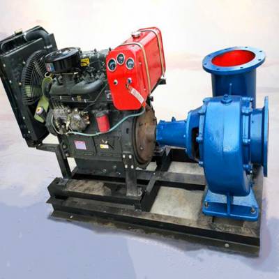 混流泵 十二寸蜗壳混流泵40马力 大流量水泵铸铁配件中泉泵业单级单吸