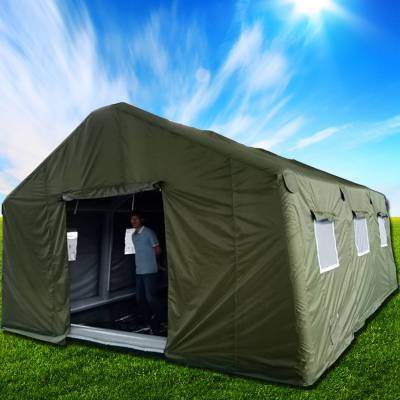 军绿色充气帐篷 定做双层隔离充气帐篷 户外保暖大帐篷
