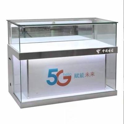 金泽易品牌双面手机柜台定制展柜 中量级商超专用