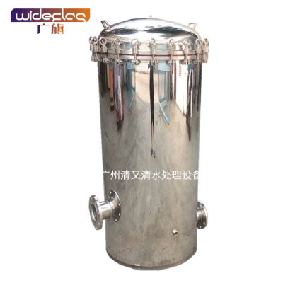 广旗牌厂家机械过滤器芯式过滤器 不锈钢304/316L PP棉滤芯过滤罐设备