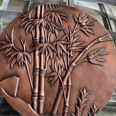 邵武酒店软装设计 艺术品 品牌 馆 民宿 紫铜雕塑艺术品 大堂摆件 伍一艾