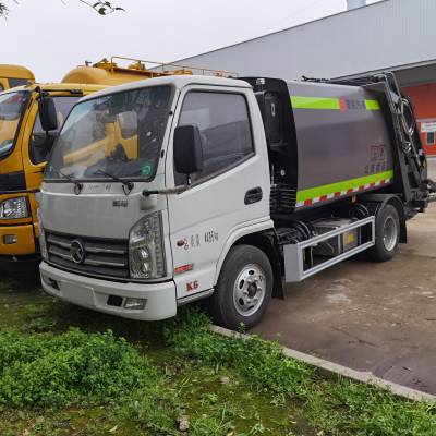 国六凯马3吨蓝牌压缩垃圾车包牌c证开的压缩垃圾车