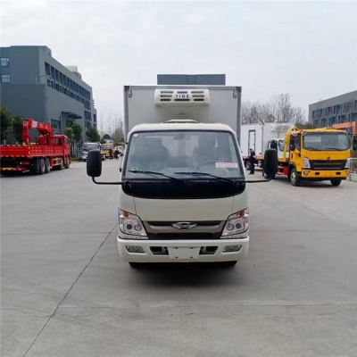 陕汽德龙k3000鲜活肉钩冷藏车疫苗冷链运输车市区配送方便