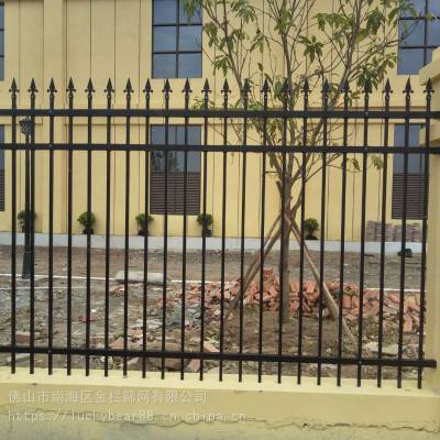 佛山铁艺护栏 1.8米高锌钢围栏 锌钢阳台护栏厂区外墙通透护栏定做