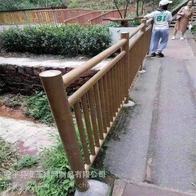 乡村建设新型栅栏 景观竹节管栅栏 仿竹篱笆绿色围栏