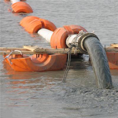 夹管耐撞击组合式管道浮筒 水电站疏浚抱管浮筒