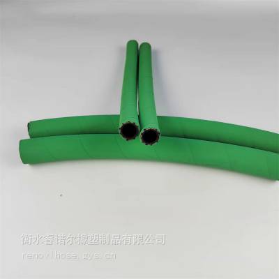 亚泰定制绿色两层纤维编织耐柴油汽油燃油管 内胶NBR 外胶NBR+PVC