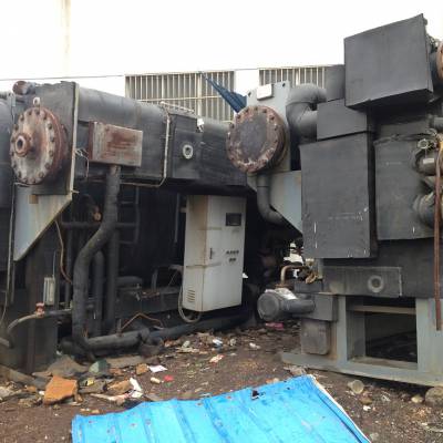 北京夏天近期回收溴化锂机组 各种型号水冷机组回收 直燃机组拆除